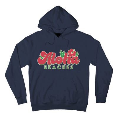 Vintage Aloha Beaches Logo Tall Hoodie