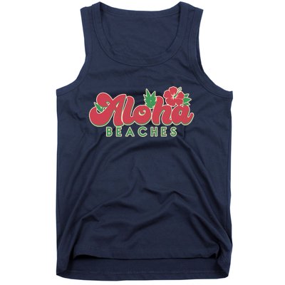 Vintage Aloha Beaches Logo Tank Top