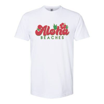 Vintage Aloha Beaches Logo Softstyle® CVC T-Shirt