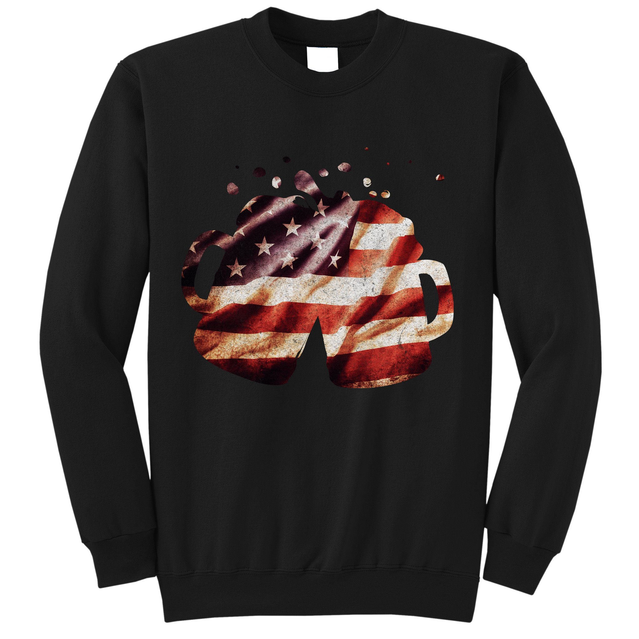 Vintage American Beer Flag Sweatshirt