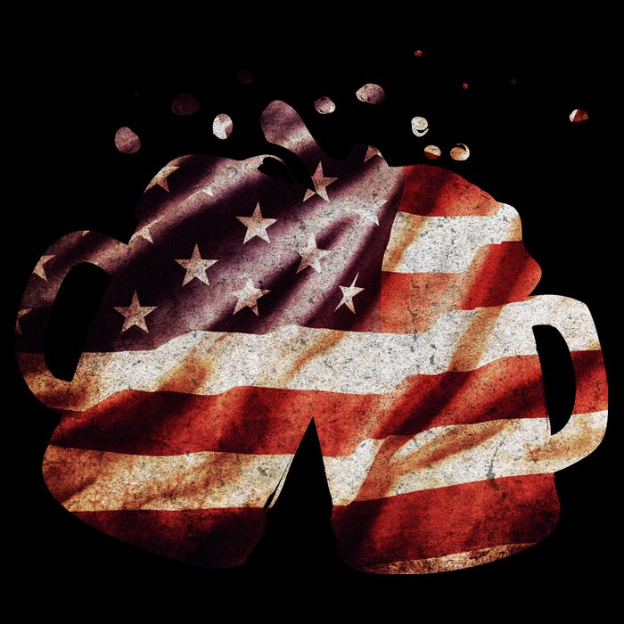 Vintage American Beer Flag T-Shirt