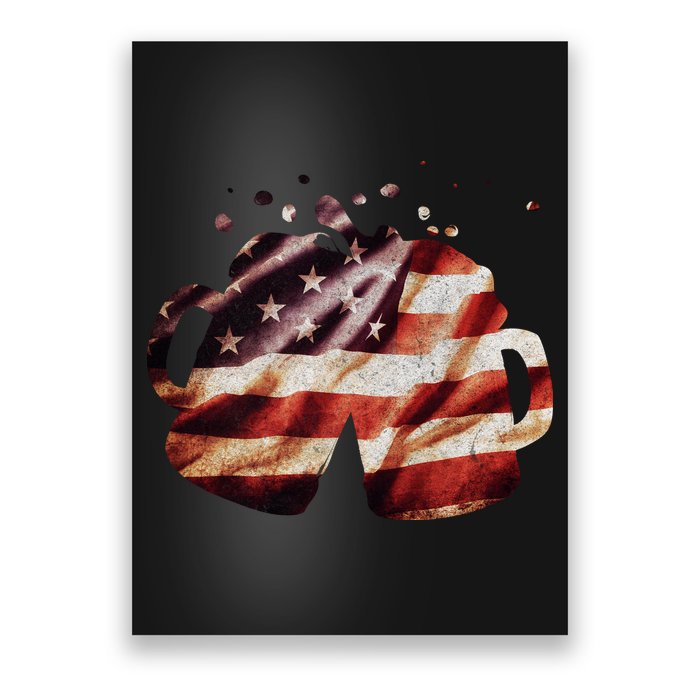 Vintage American Beer Flag Poster