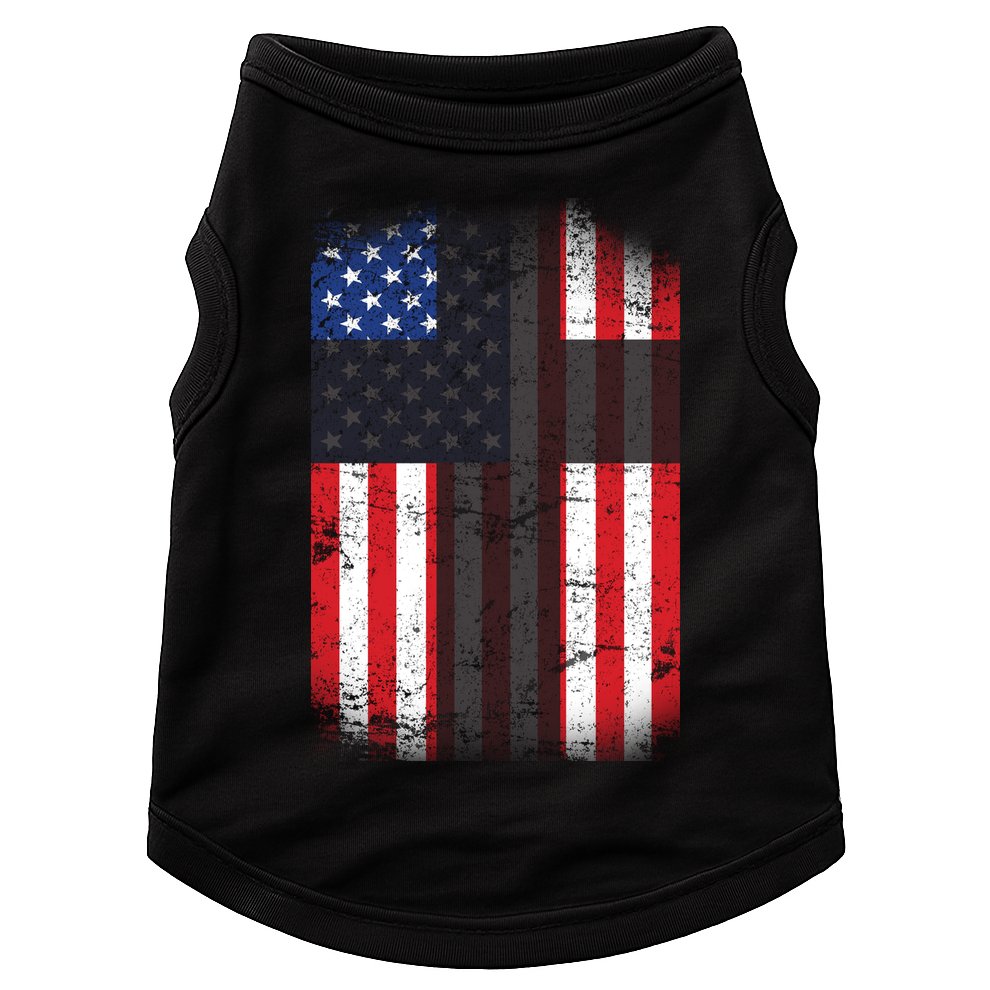 Vintage American Cross Flag Doggie Tank