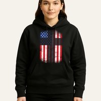 Vintage American Cross Flag Hoodie