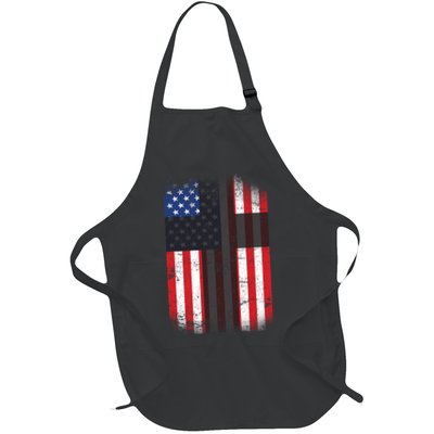 Vintage American Cross Flag Apron