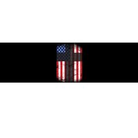 Vintage American Cross Flag Bumper Sticker