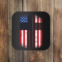 Vintage American Cross Flag Coaster