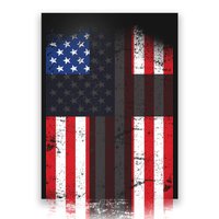 Vintage American Cross Flag Poster