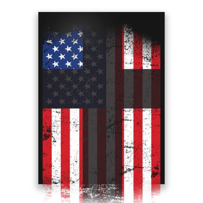 Vintage American Cross Flag Poster