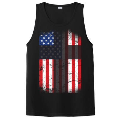 Vintage American Cross Flag PosiCharge Competitor Tank