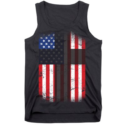 Vintage American Cross Flag Tank Top