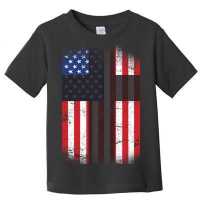 Vintage American Cross Flag Toddler T-Shirt