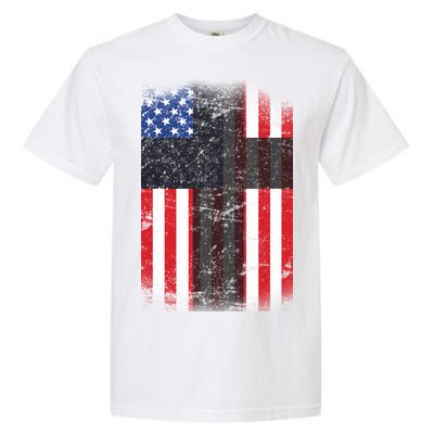 Vintage American Cross Flag Garment-Dyed Heavyweight T-Shirt