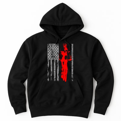 Vintage American Cycling USA Flag Hoodie