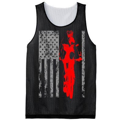 Vintage American Cycling USA Flag Mesh Reversible Basketball Jersey Tank