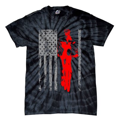 Vintage American Cycling USA Flag Tie-Dye T-Shirt