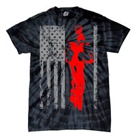 Vintage American Cycling USA Flag Tie-Dye T-Shirt