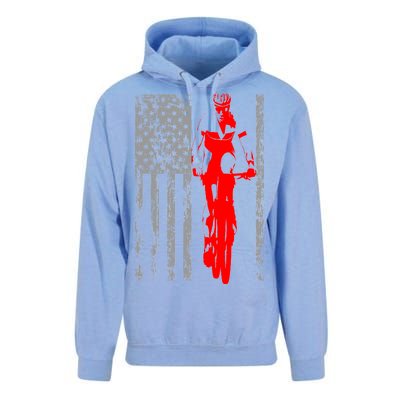 Vintage American Cycling USA Flag Unisex Surf Hoodie