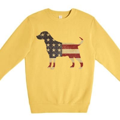 Vintage American Dog Premium Crewneck Sweatshirt