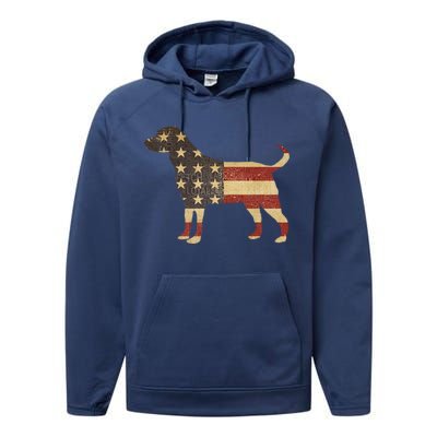 Vintage American Dog Performance Fleece Hoodie