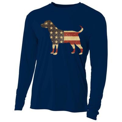 Vintage American Dog Cooling Performance Long Sleeve Crew