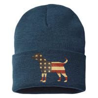 Vintage American Dog Sustainable Knit Beanie