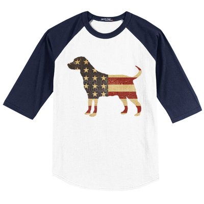 Vintage American Dog Baseball Sleeve Shirt