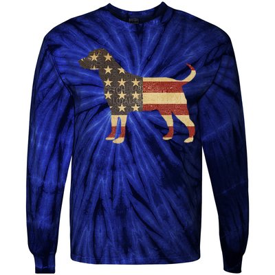 Vintage American Dog Tie-Dye Long Sleeve Shirt