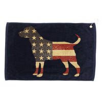 Vintage American Dog Grommeted Golf Towel