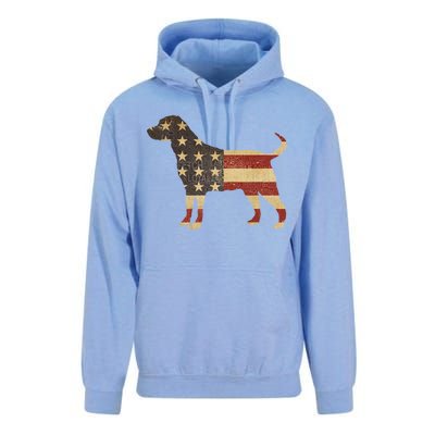 Vintage American Dog Unisex Surf Hoodie