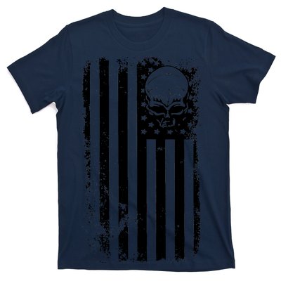 Vintage American Flag Military Skull T-Shirt