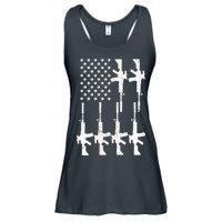 Vintage American Gun Rifle USA Flag Ladies Essential Flowy Tank