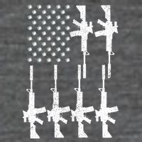 Vintage American Gun Rifle USA Flag Kids Hoodie