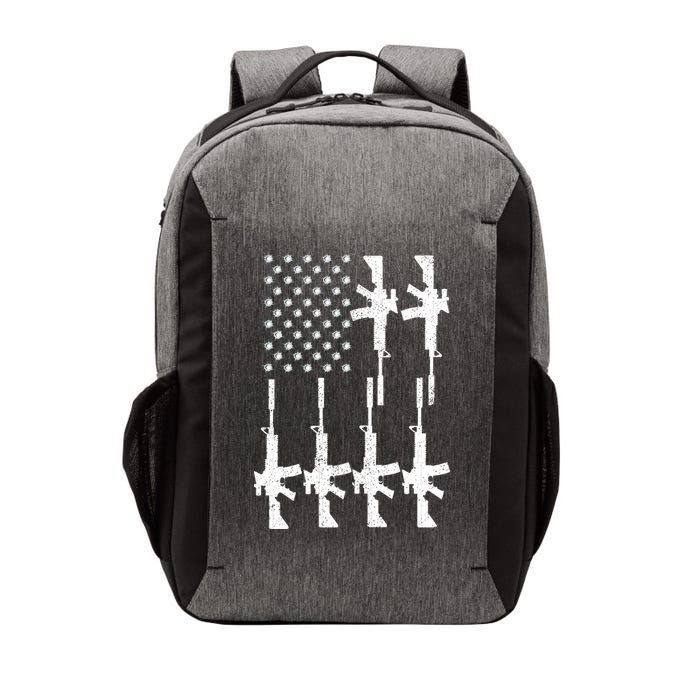 Vintage American Gun Rifle USA Flag Vector Backpack