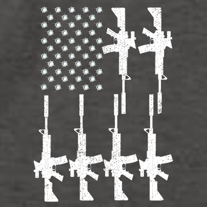 Vintage American Gun Rifle USA Flag Vector Backpack