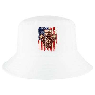 Vintage American Muscle Car Engine Cool Comfort Performance Bucket Hat