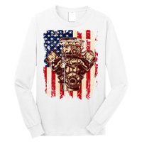 Vintage American Muscle Car Engine Long Sleeve Shirt