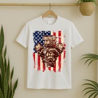 Vintage American Muscle Car Engine T-Shirt