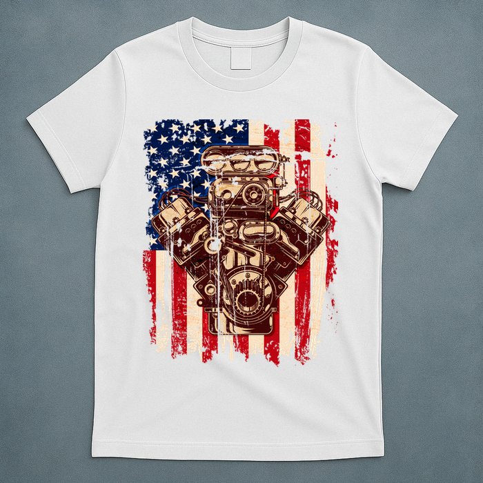 Vintage American Muscle Car Engine T-Shirt