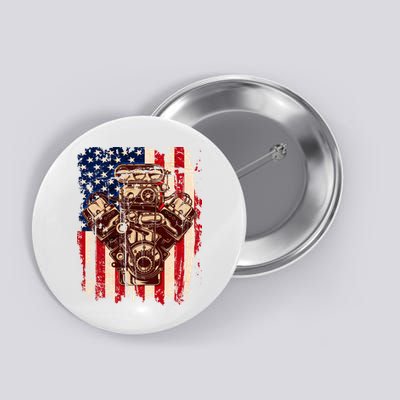 Vintage American Muscle Car Engine Button