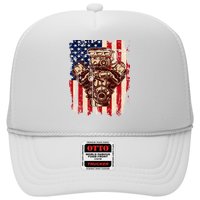 Vintage American Muscle Car Engine Trucker Hat