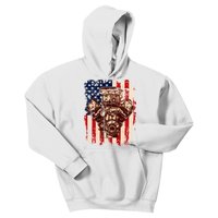 Vintage American Muscle Car Engine Kids Hoodie