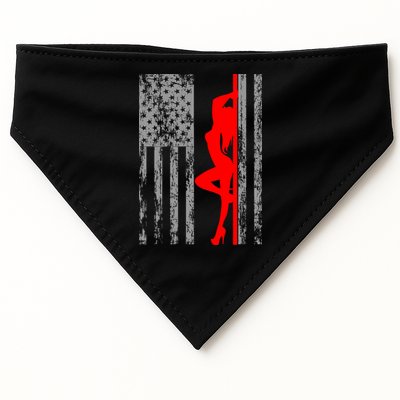 Vintage American Pole Dancer Stripper USA Flag USA-Made Doggie Bandana