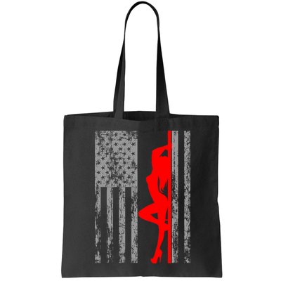 Vintage American Pole Dancer Stripper USA Flag Bag