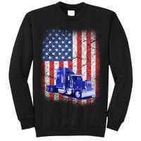 Vintage American Trucker USA Flag Sweatshirt