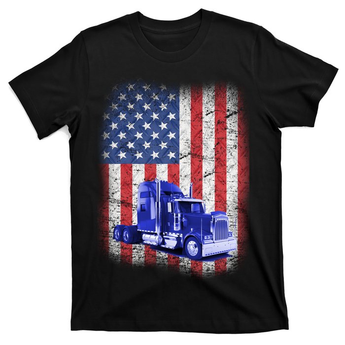 Vintage American Trucker USA Flag T-Shirt