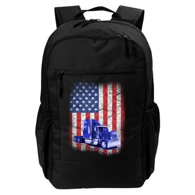 Vintage American Trucker USA Flag Backpack