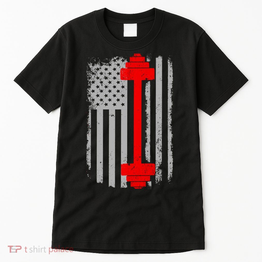 Vintage American Weight Training Flag Tall T-Shirt