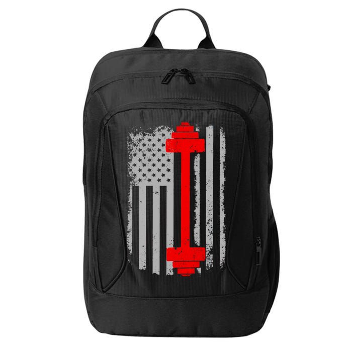 Vintage American Weight Training Flag City Backpack