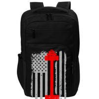 Vintage American Weight Training Flag Impact Tech Backpack